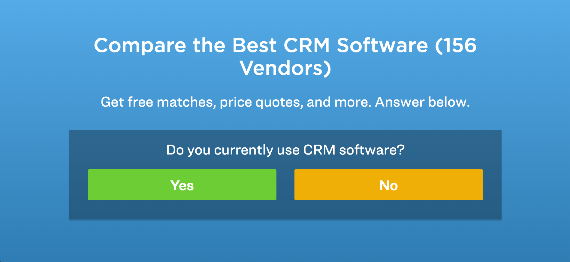 compare CRM vendors